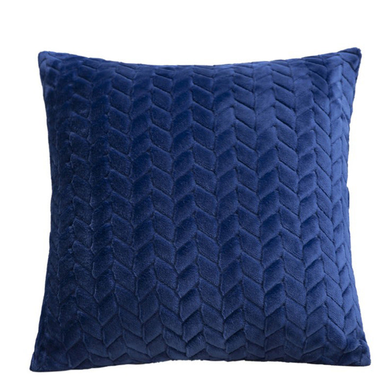 Flannel Solid Color Throw Pillow