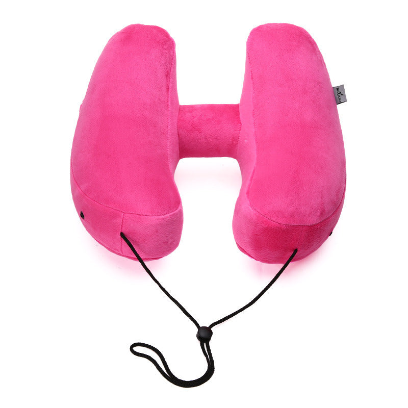 Hooded Travel Pillow H Shaped Sleeping Cushion Pillows