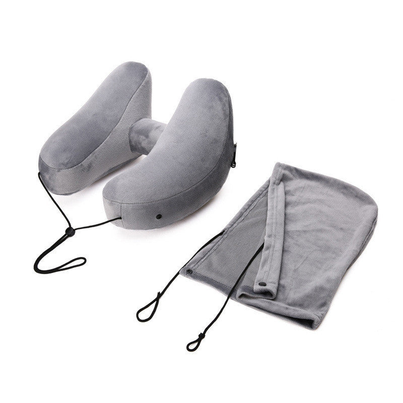 Hooded Travel Pillow H Shaped Sleeping Cushion Pillows