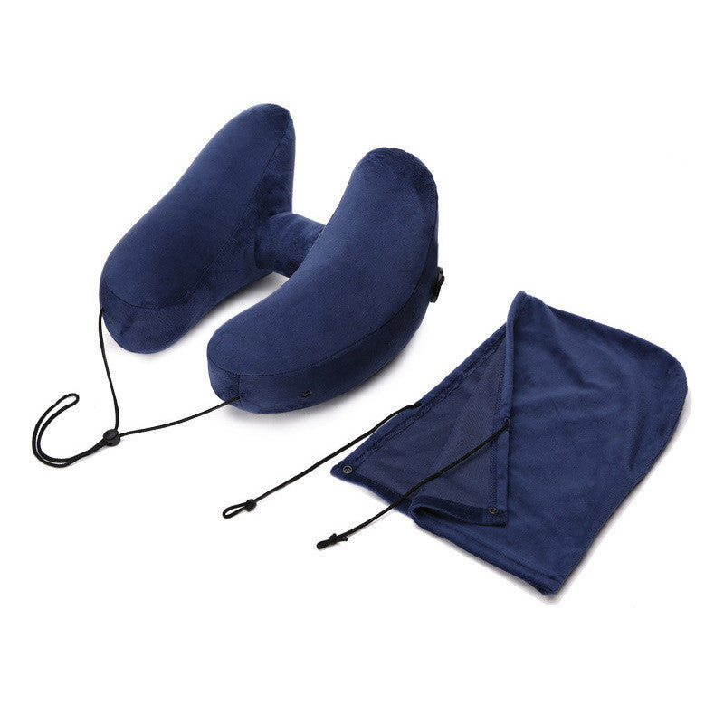 Hooded Travel Pillow H Shaped Sleeping Cushion Pillows