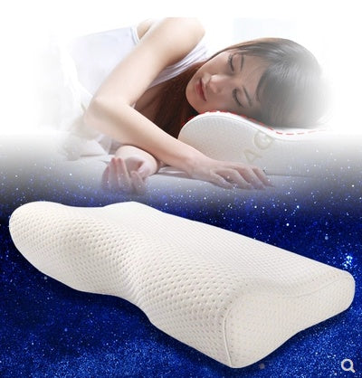 Cervical memory foam neck pillow