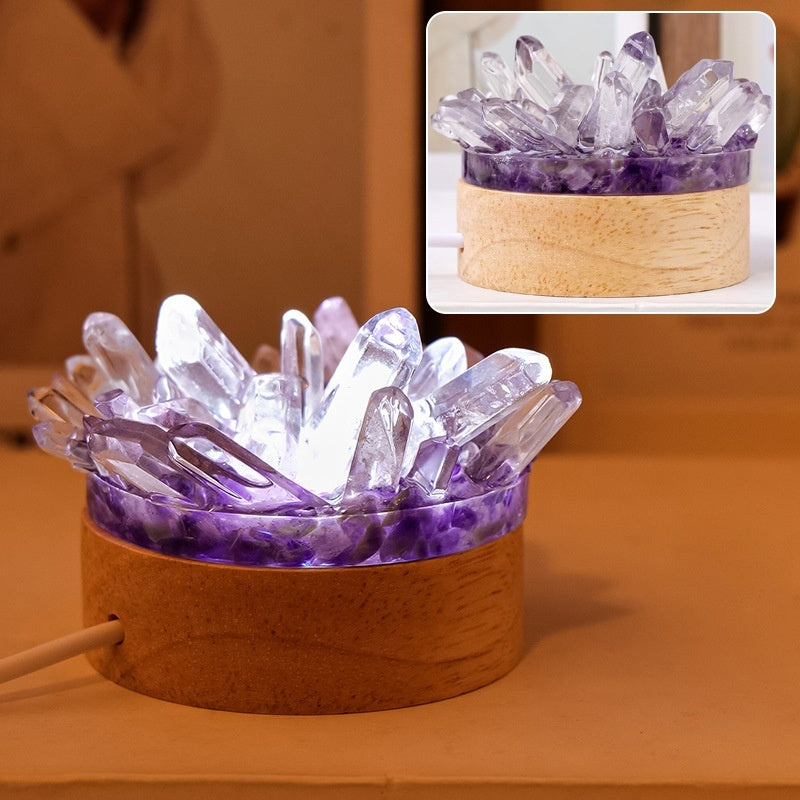 Natural Crystals Night Lamp Ornaments