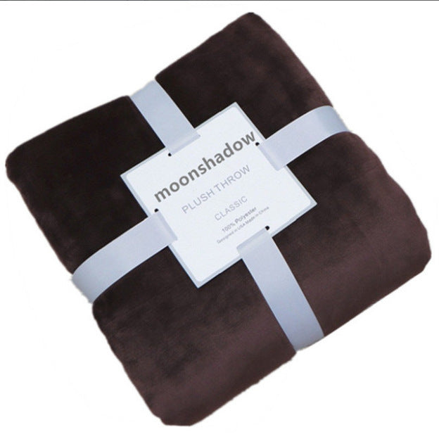 Faux Cashmere Blanket Solid Color Fake Lighter Fleece