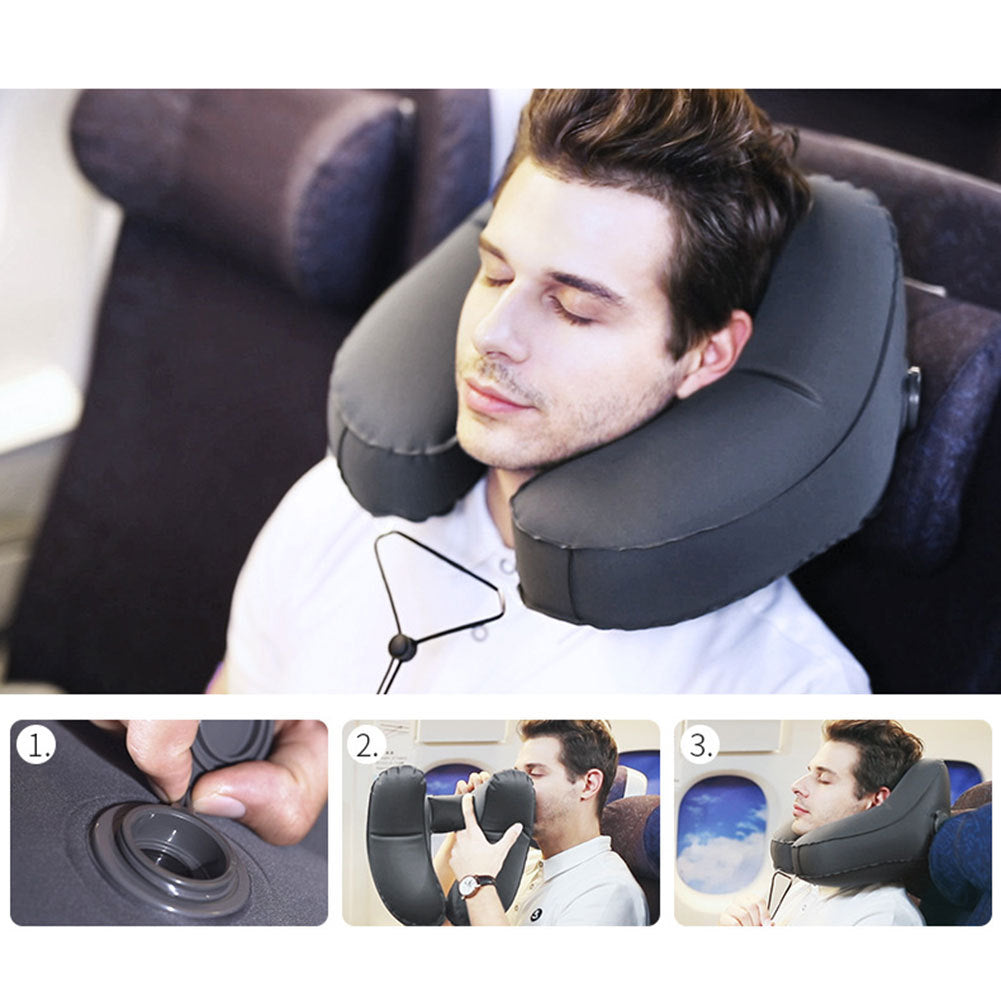 Hooded Travel Pillow H Shaped Sleeping Cushion Pillows