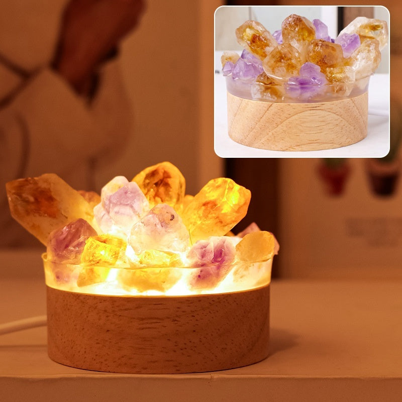 Natural Crystals Night Lamp Ornaments