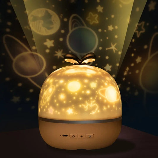 Starry Sky Rotating LED Night Light With Speaker